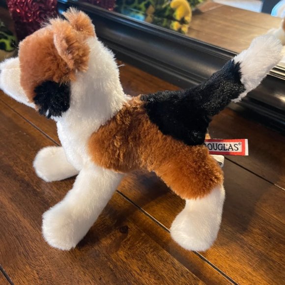 Small calico kitty cat by plush stuffed animal - Picture 4 of 4